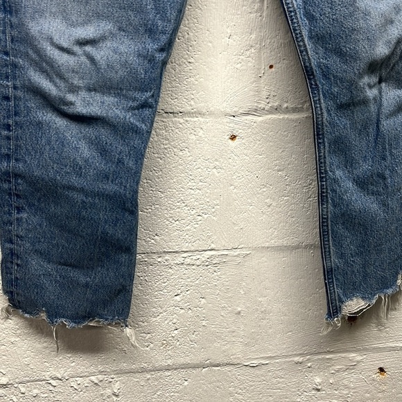 AGOLDE Riley Crop Jeans size 30 with fly buttons - Picture 2 of 8